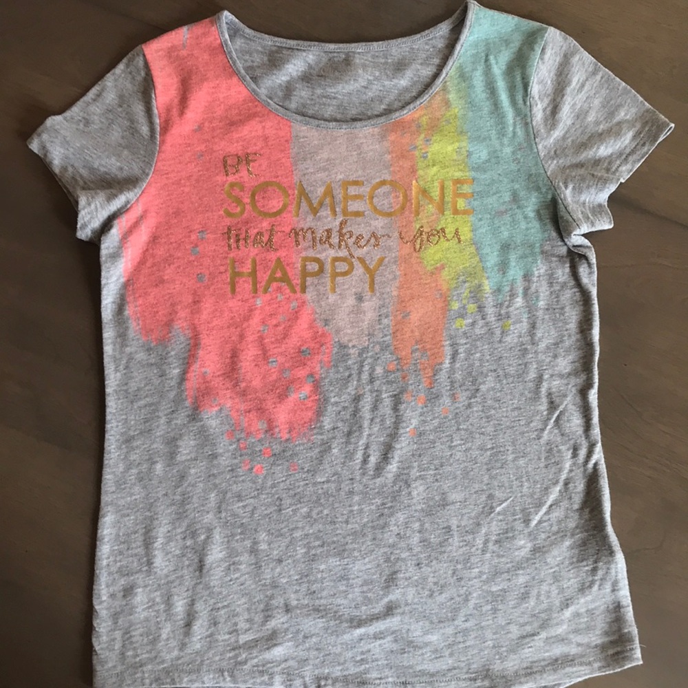 Girl’s T-shirt “Be Someone that makes you Happy”